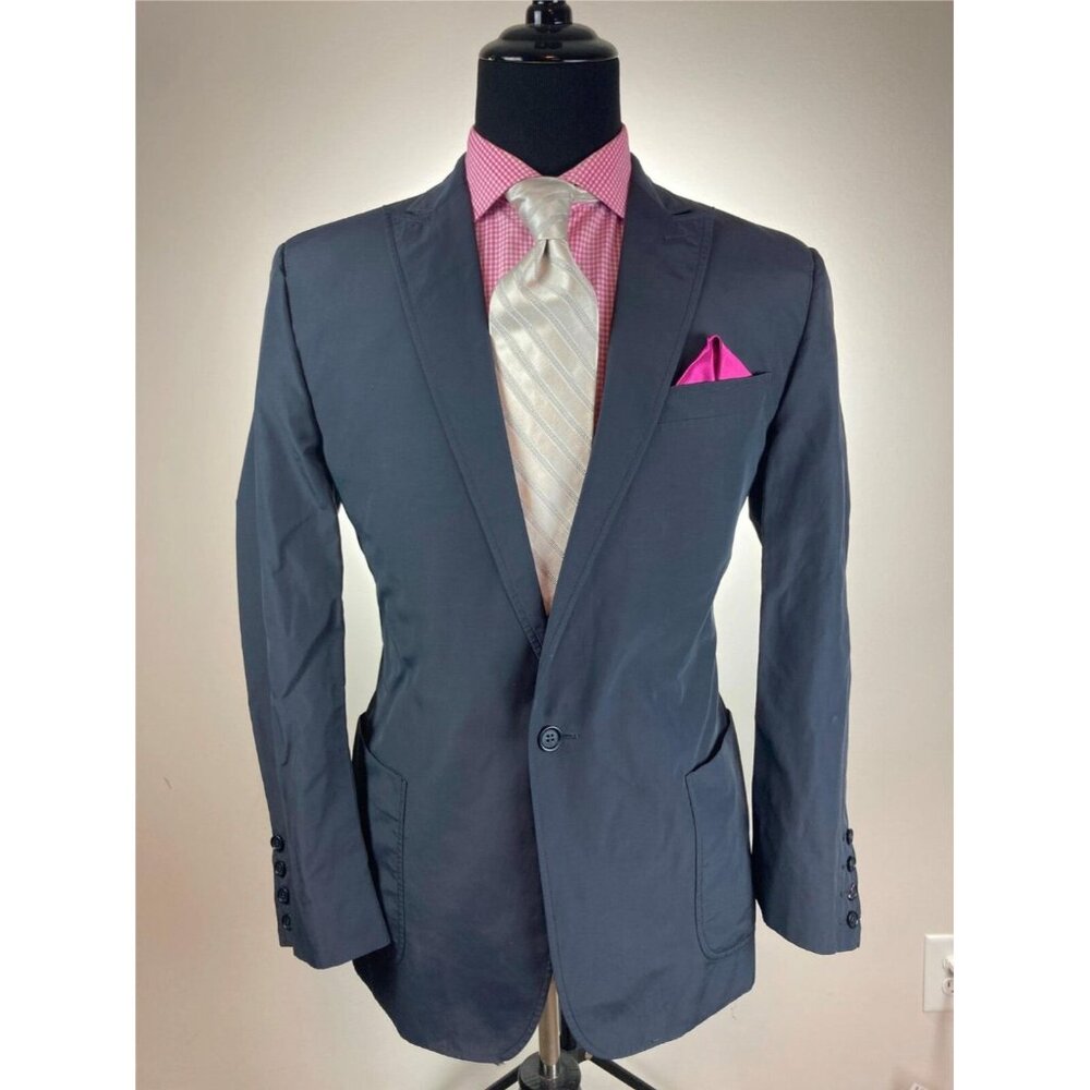Costume National Italian Dark Gray Modern 1Btn Sport Jacket 40 R